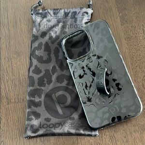 Loopy Case Black Leopard iPhone 13 Pro Case